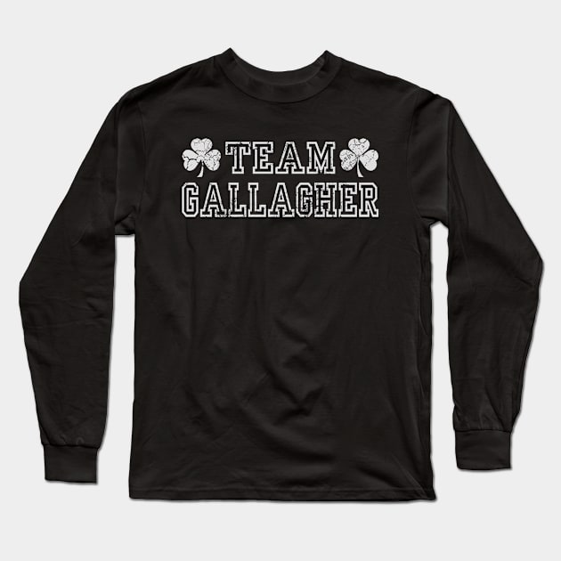 Team Gallagher Irish Family St Patrick's Day Long Sleeve T-Shirt by E